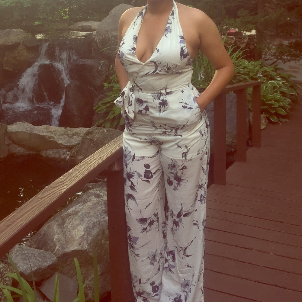 Fashion nova halter jumpsuit